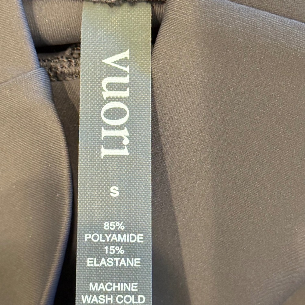 Vuori Studio Pocket Leggings Womens Small Charcoal Grey High Rise Yoga Pants - Picture 3 of 6